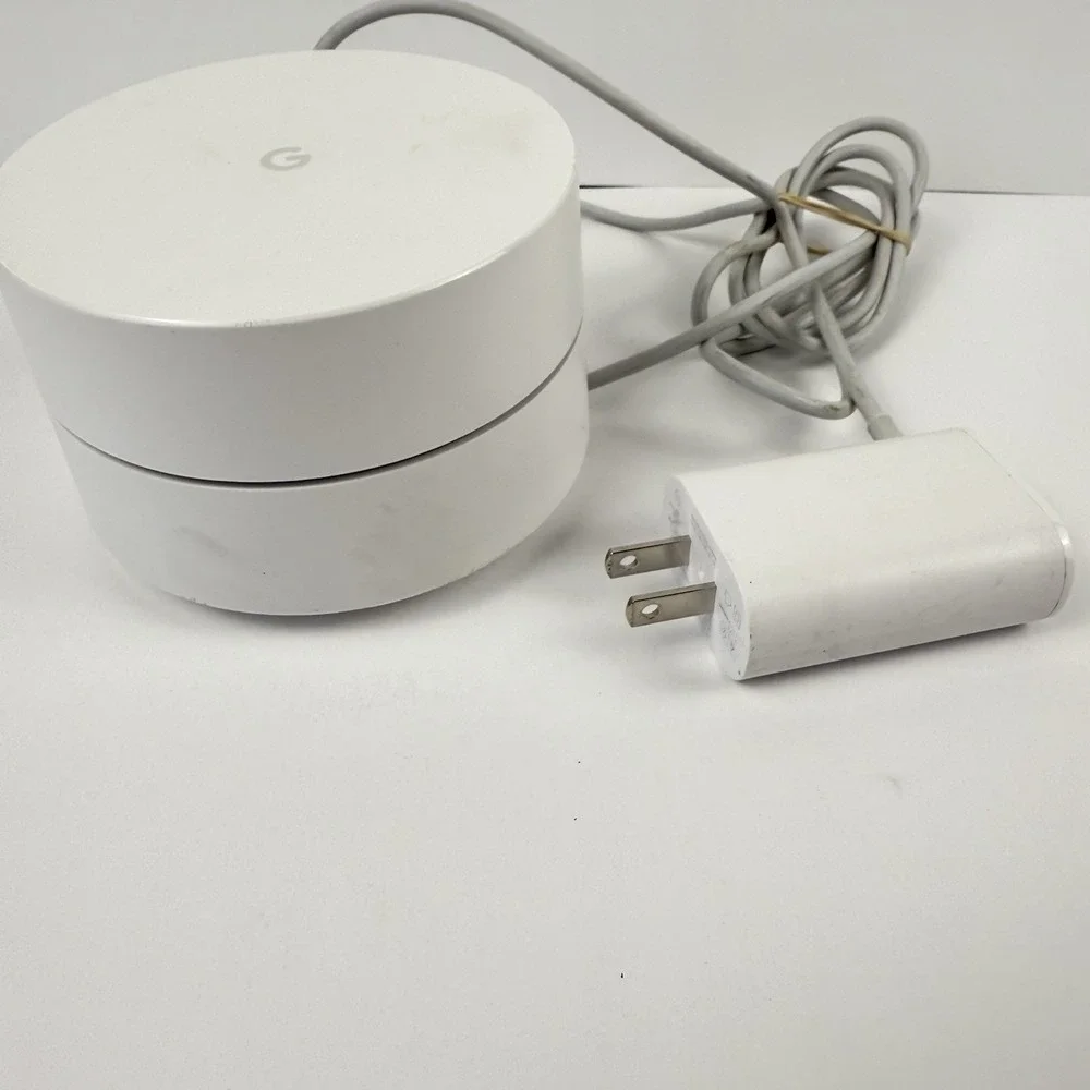 Google WIFI Access Point Router AC-1304 WIFI Google Mesh w/ Power Cord Tested
